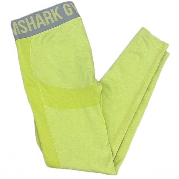 Gymshark Pants - Gymshark Flex Flow Rise Leggings Women’s Lime Green